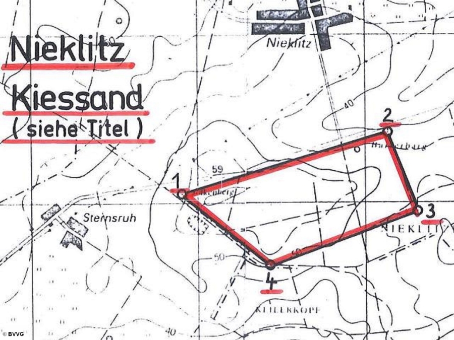 Bergwerkseigentum Nieklitz, Kiese und Kiessande - Titelbild