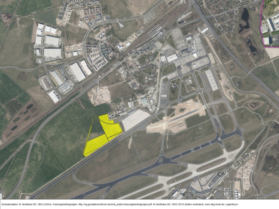 Zukünftige Gewerbeflächen am Hauptstadtflughafen BER - Bild