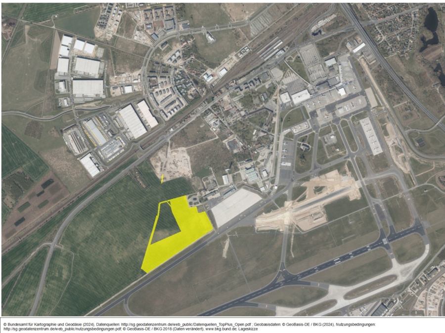 Zukünftige Gewerbeflächen am Hauptstadtflughafen BER - Bild