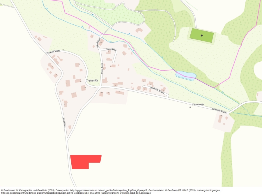Ackerland an der Birnenallee in Trebanitz - Bild