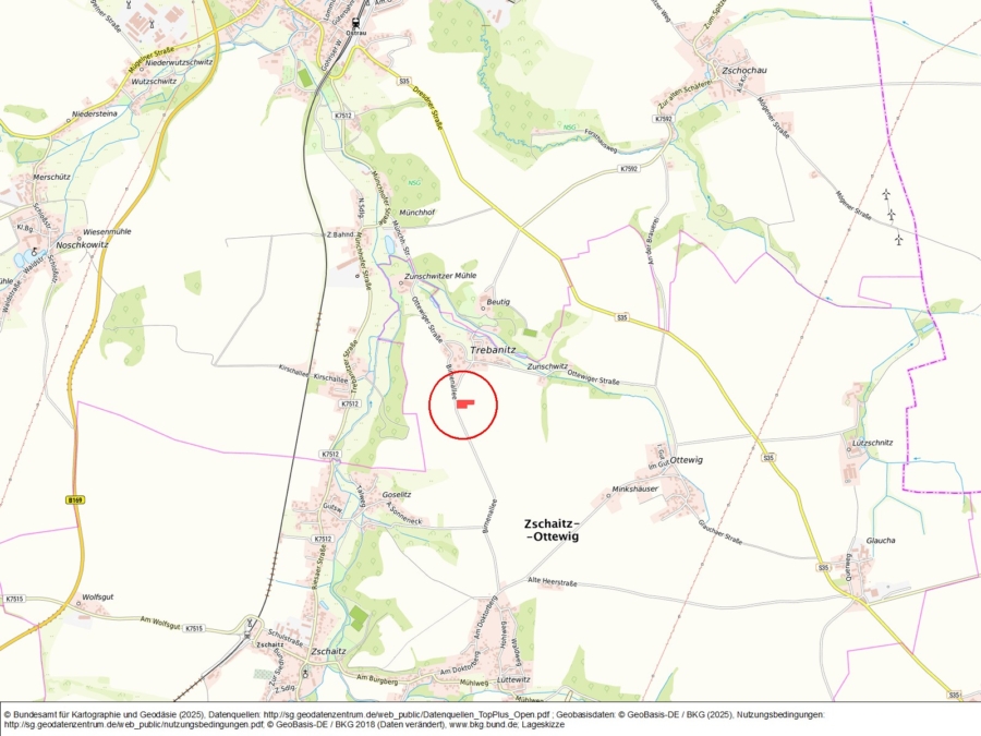 Ackerland an der Birnenallee in Trebanitz - Bild