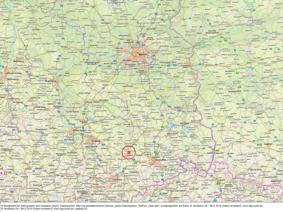 Ackerland an der Birnenallee in Trebanitz - Bild