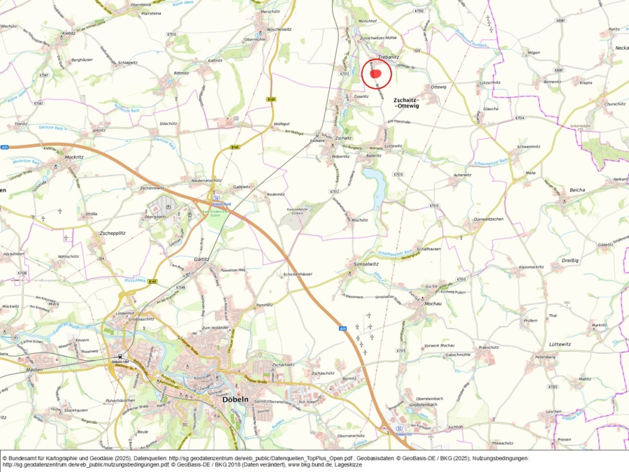 Ackerland an der Birnenallee in Trebanitz - Bild