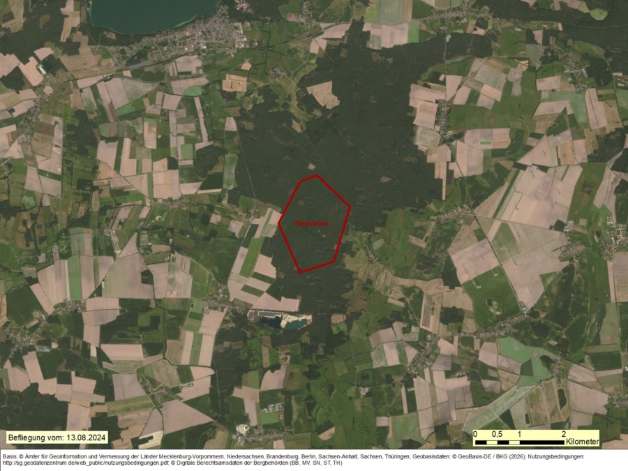 Ausschreibung Bergwerkseigentum Rathsleben, Kiese und Kiessande - Bild