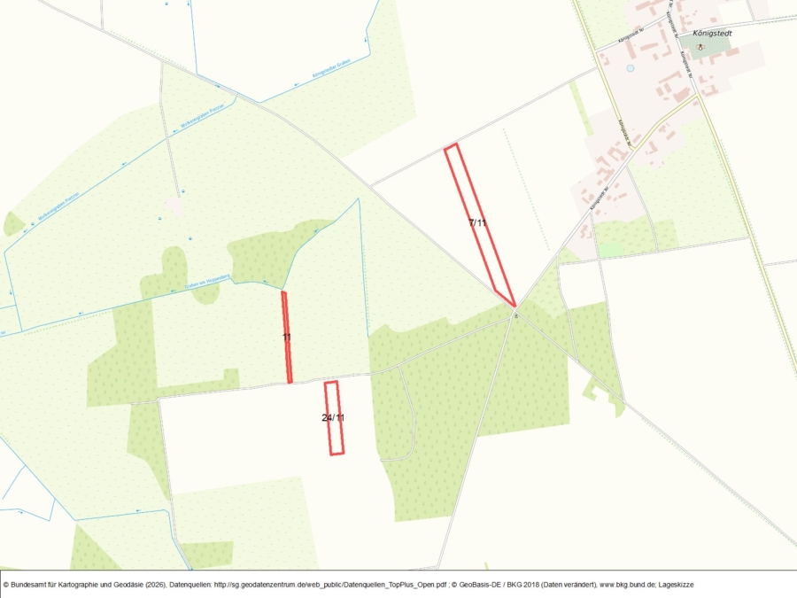 Acker bei Königstedt - Bild