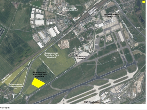 Zukünftige Gewerbefläche am Hauptstadtflughafen BER, Brandenburg, Dahme-Spreewald