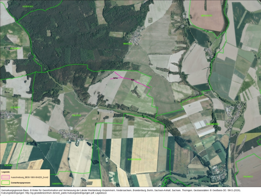 Ackerflächen in Treptitz - Bild