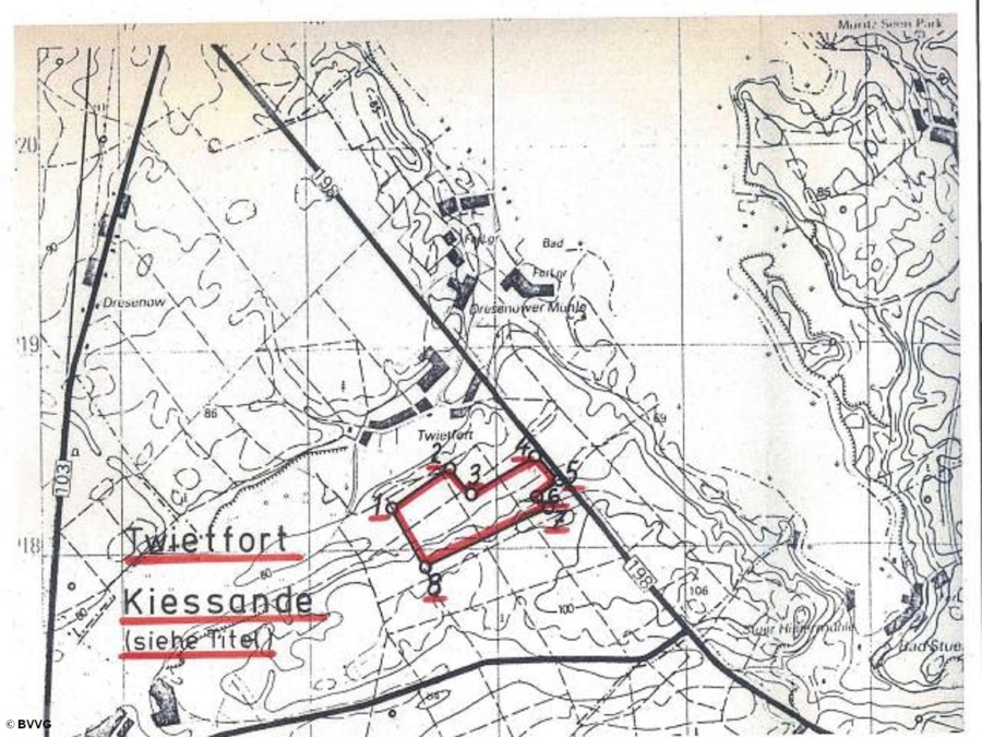 Bergwerkseigentum Twietfort, Kiese und Kiessande - Titelbild