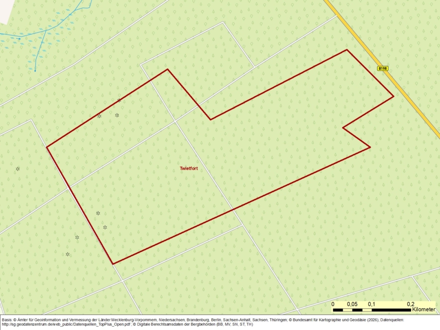 Bergwerkseigentum Twietfort, Kiese und Kiessande - Bild