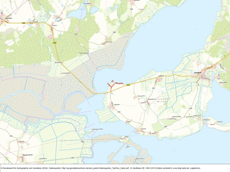 Flächen in Zecherin - Bild