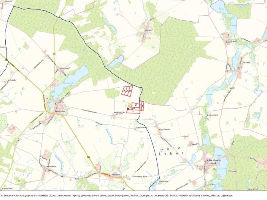 Flächen zur potenziellen Windenergienutzung bei Heinersdorf - Bild