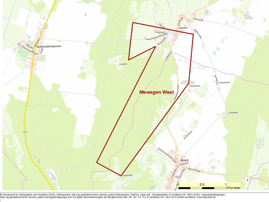 Bergwerkseigentum Mewegen West, Tonrohstoffe - Bild