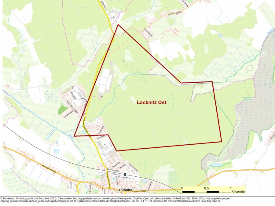 Bergwerkseigentum Löcknitz-Ost, Kalkstein - Bild
