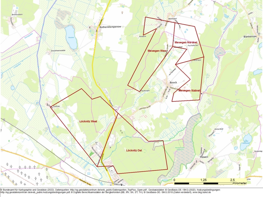 Bergwerkseigentum Löcknitz-Ost, Kalkstein - Bild