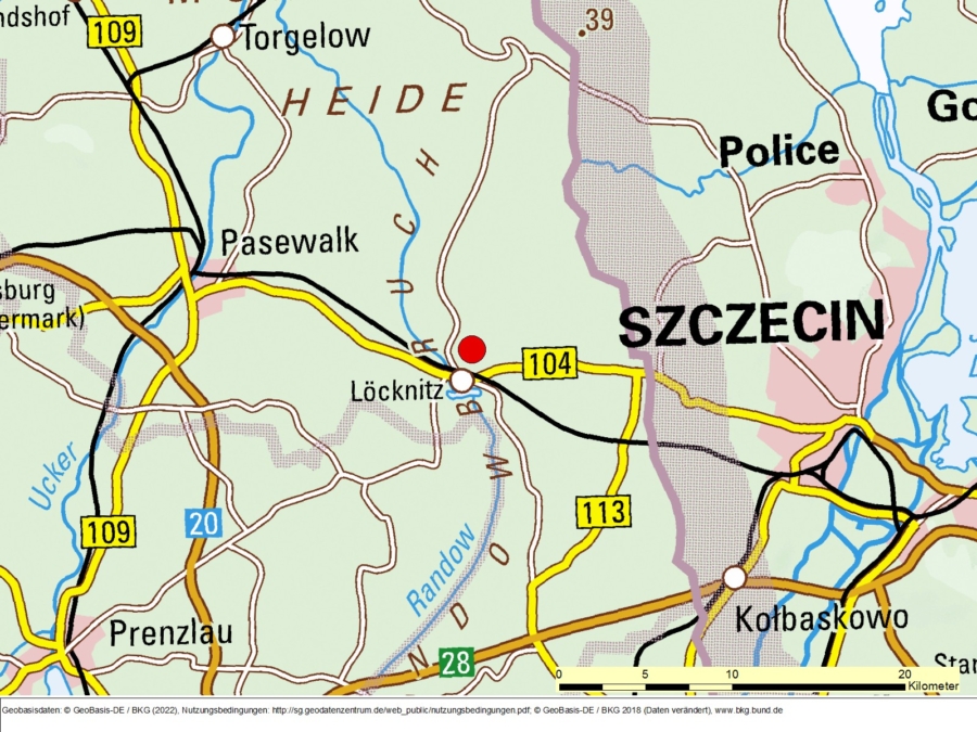 Bergwerkseigentum Löcknitz-Ost, Kalkstein - Bild