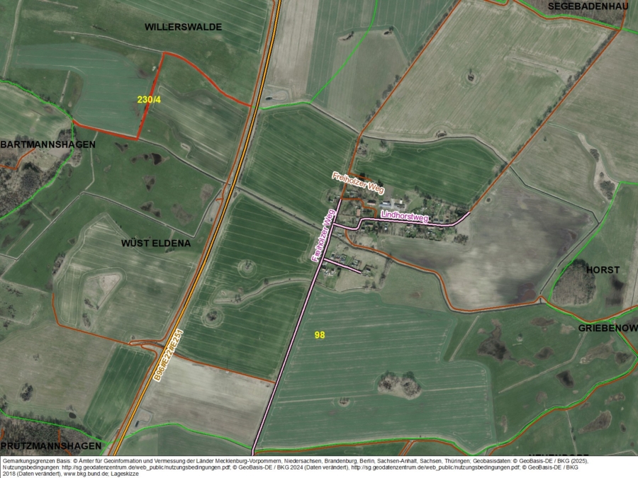 Flächen in Wüst Eldena - Titelbild