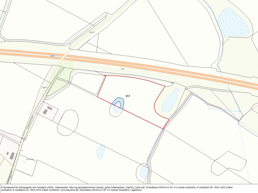 Zehmen - Flurstück an der Autobahn - Bild