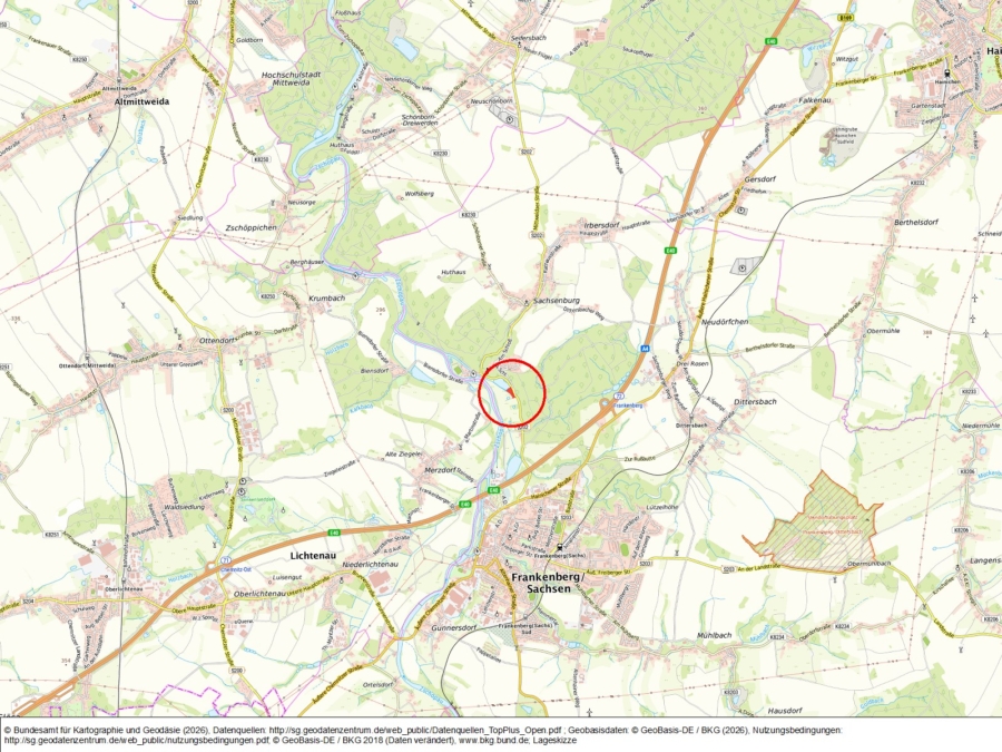 Grundstück bei Sachsenburg/Ibersdorf (Stadt Frankenberg/Sa.) - Bild