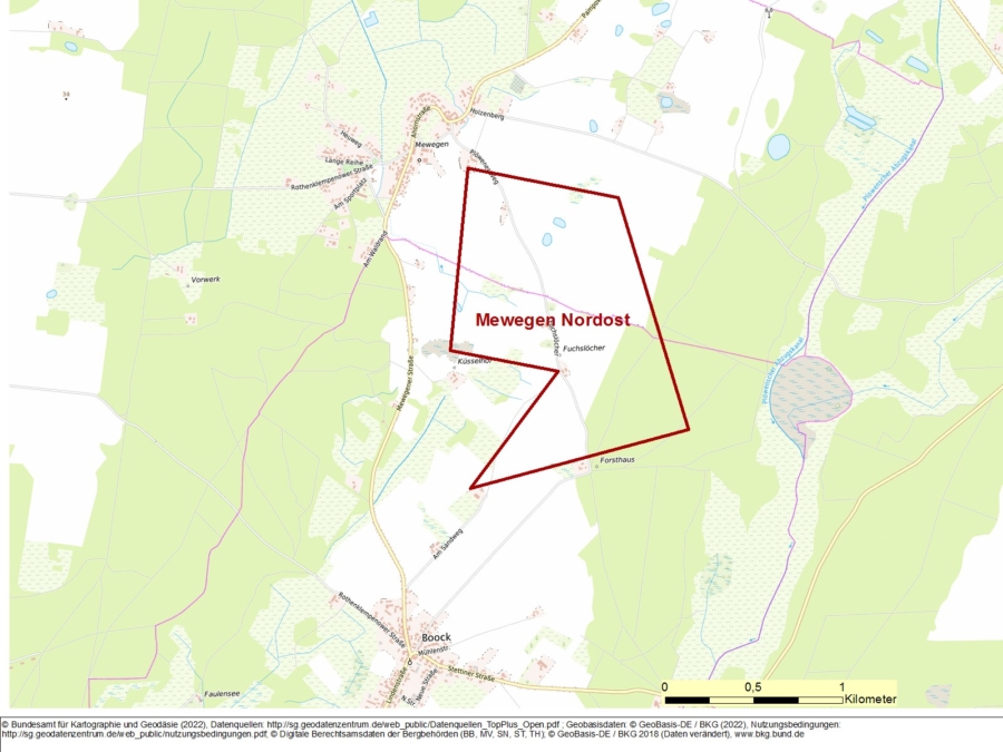 Bergwerkseigentum Mewegen Nordost, Tonrohstoffe - Bild