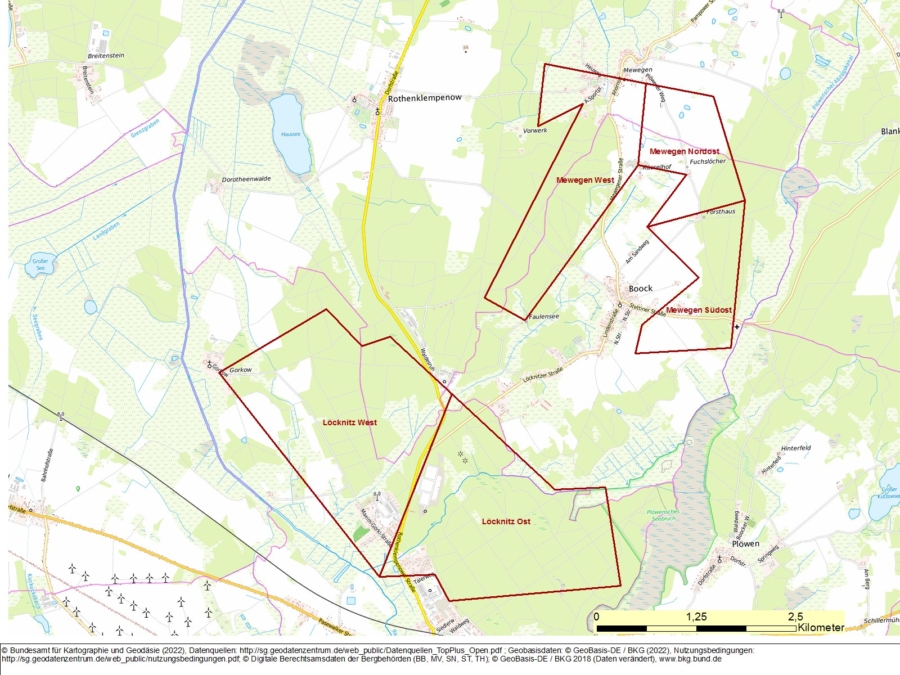 Bergwerkseigentum Mewegen Nordost, Tonrohstoffe - Bild