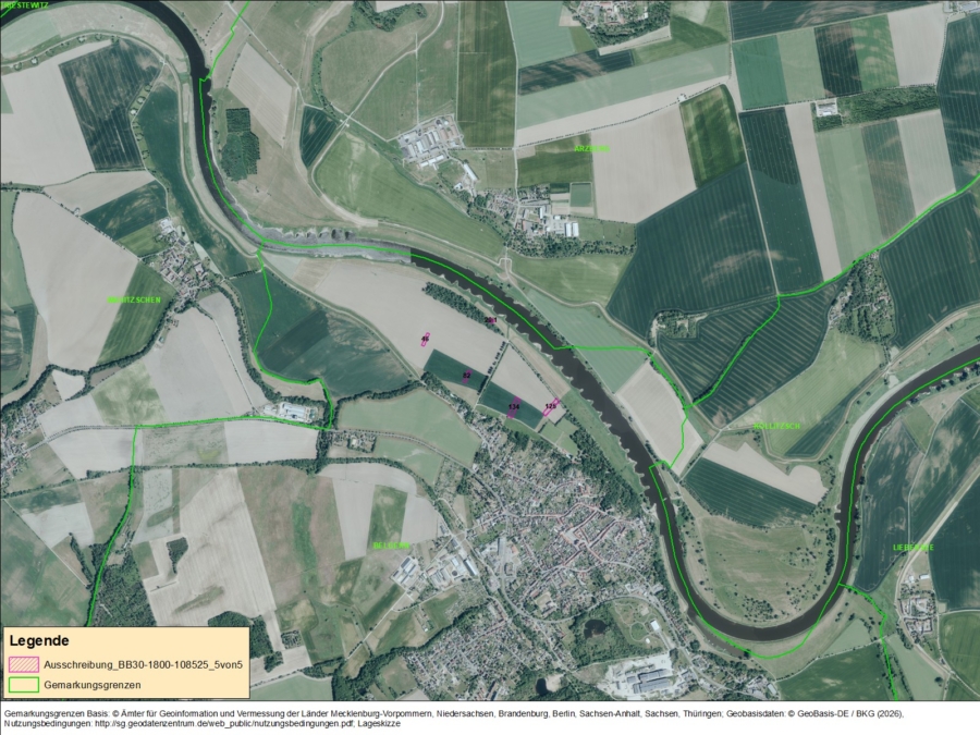 Ackerflächen nördlich von Belgern - Bild