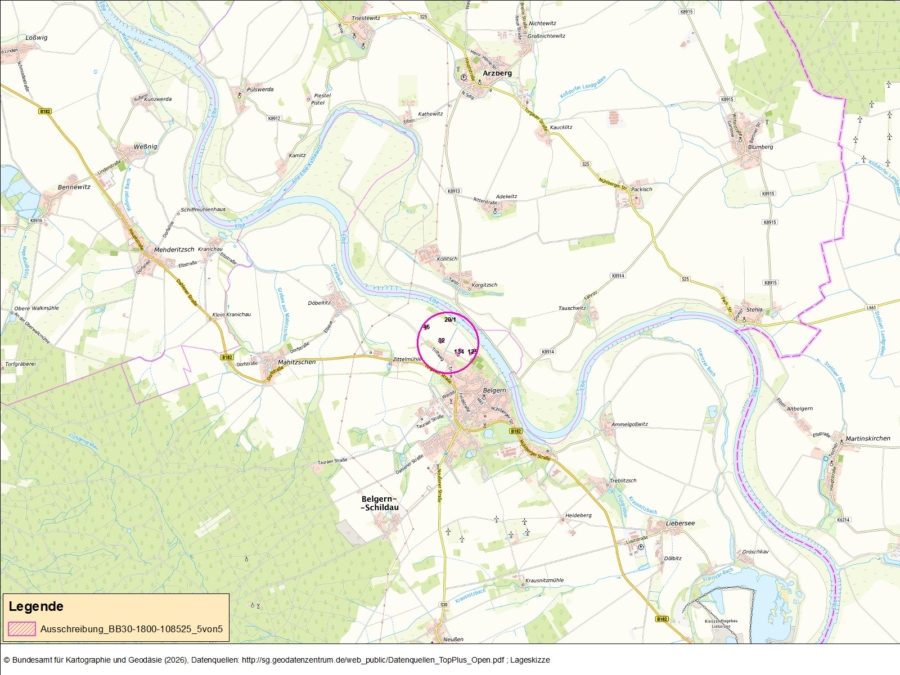Ackerflächen nördlich von Belgern - Bild