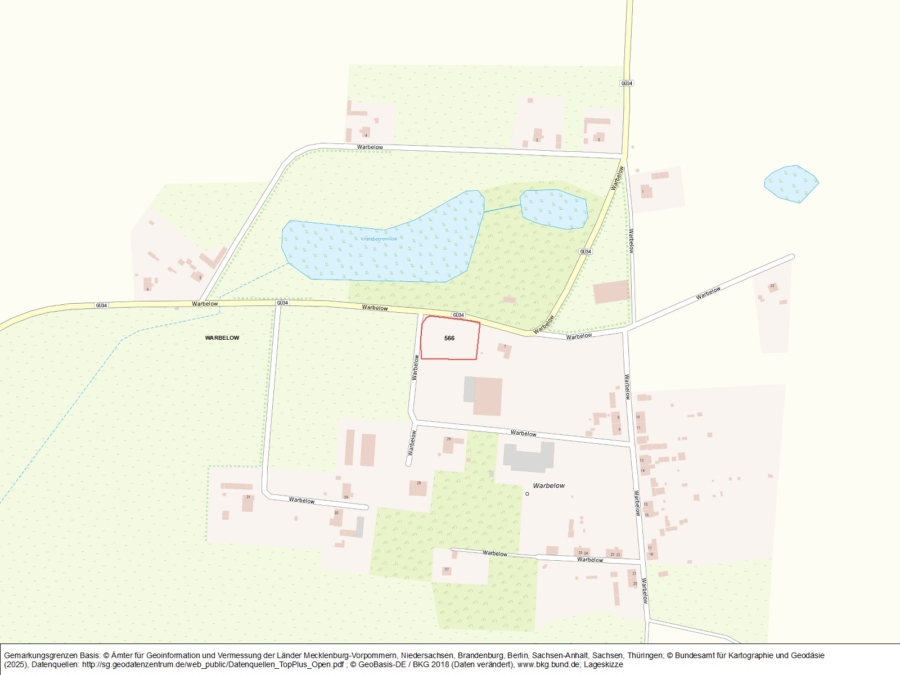 Grundstück in Warbelow - Bild
