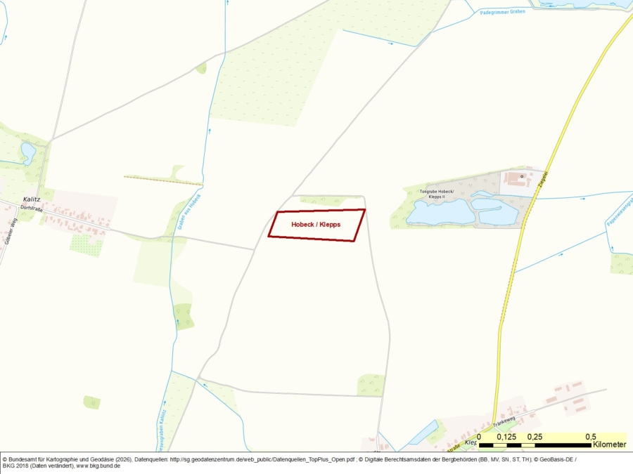 Bergwerkseigentum Hobeck/Klepps, Tonrohstoffe - Bild