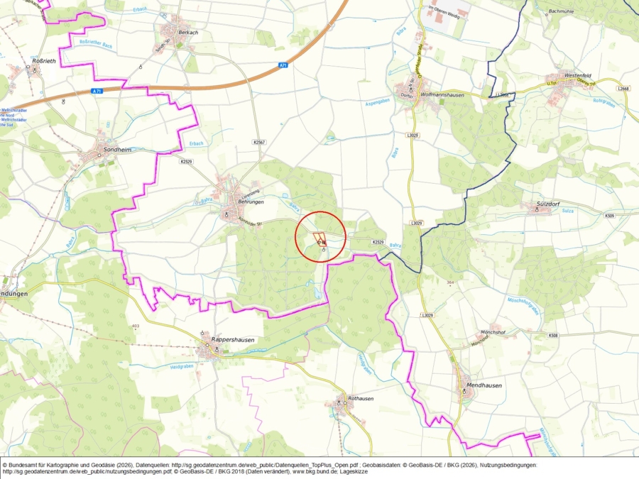 Miteigentumsanteile Grünlandfläche Behrungen - Bild