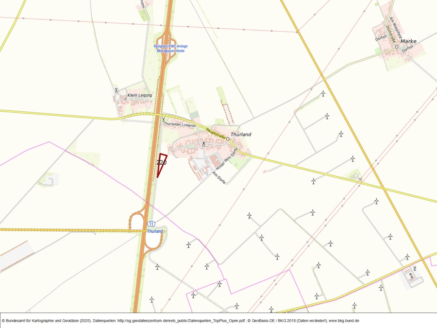 Landwirtschaftsfläche in Thurland - Bild