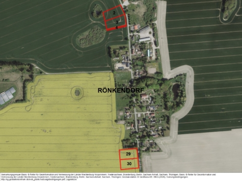 Flächen in Rönkendorf II, Mecklenburg-Vorpommern, Vorpommern-Rügen