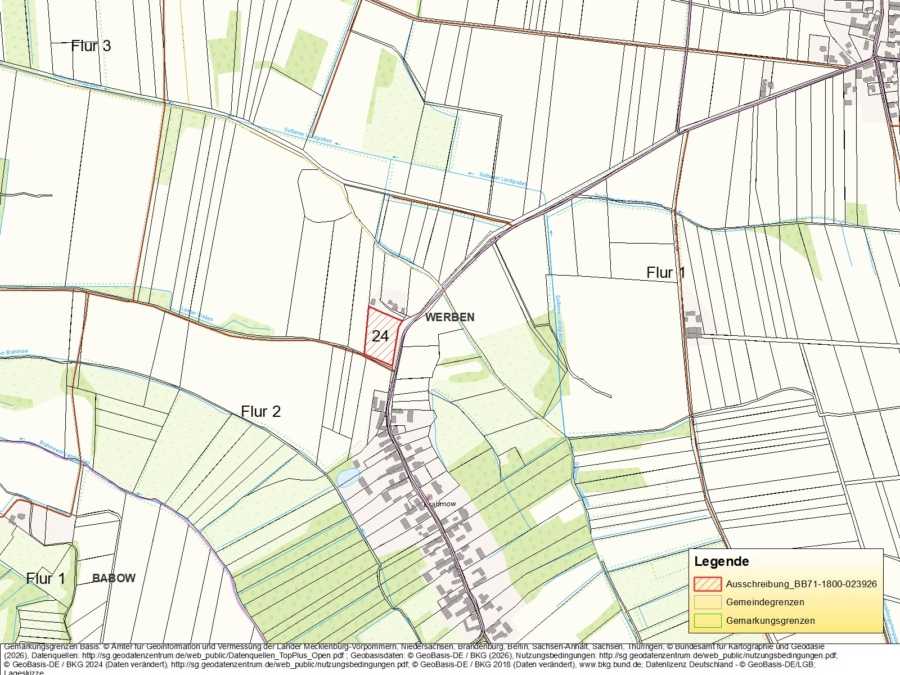 Ackerland in Werben - Bild