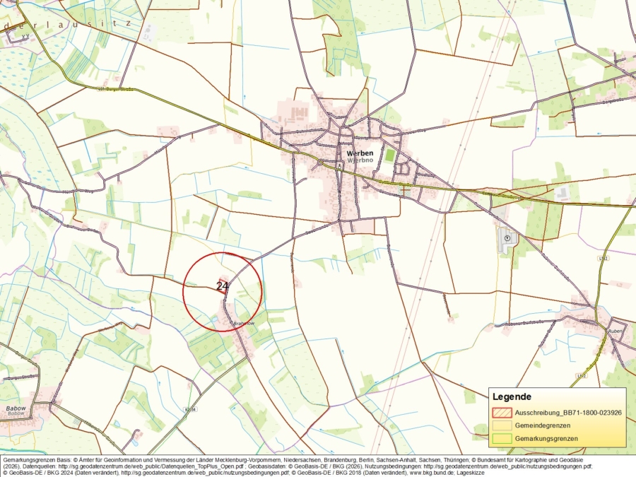 Ackerland in Werben - Bild