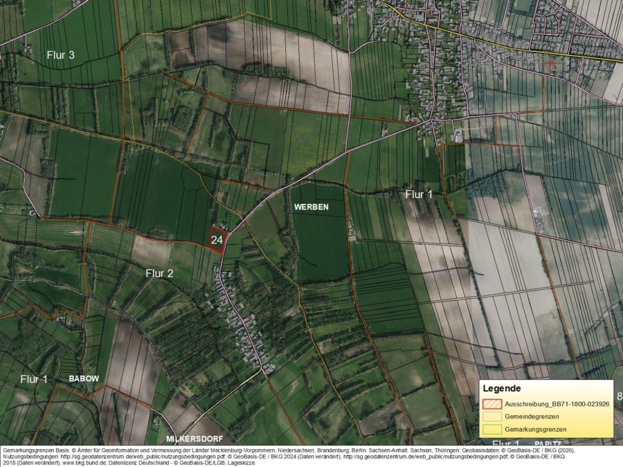 Ackerland in Werben - Bild