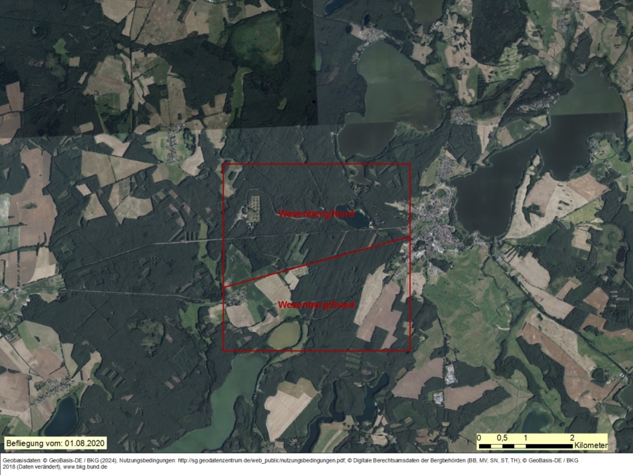 Bergwerkseigentum Wesenberg-Nord, Untergrundspeicherformation - Bild