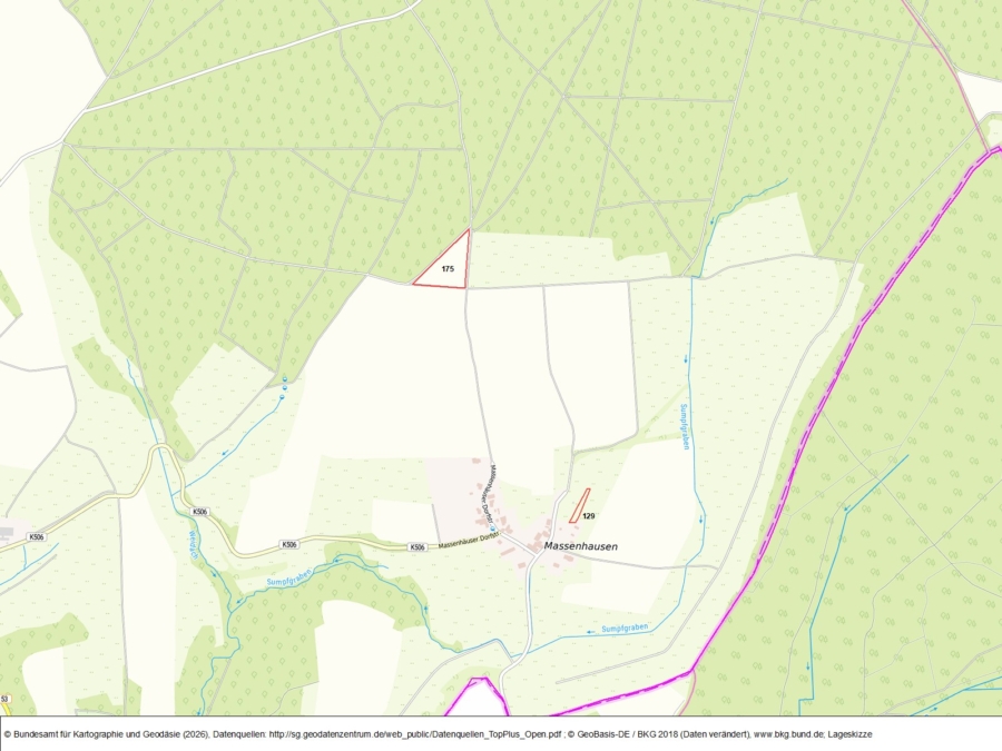 Flächen bei Massenhausen - Bild