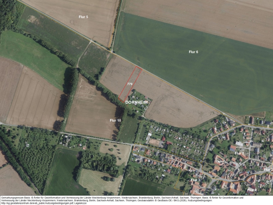 Acker bei Dornheim - Bild