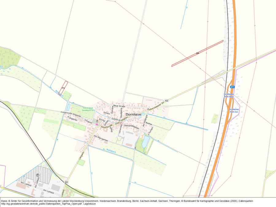 Acker bei Dornheim - Bild