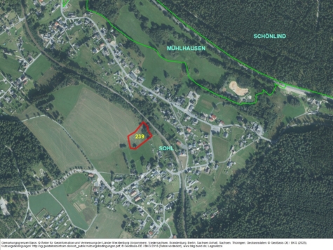 Grundstück im Ortsteil Sohl (Stadt Bad Elster), Sachsen, Vogtlandkreis