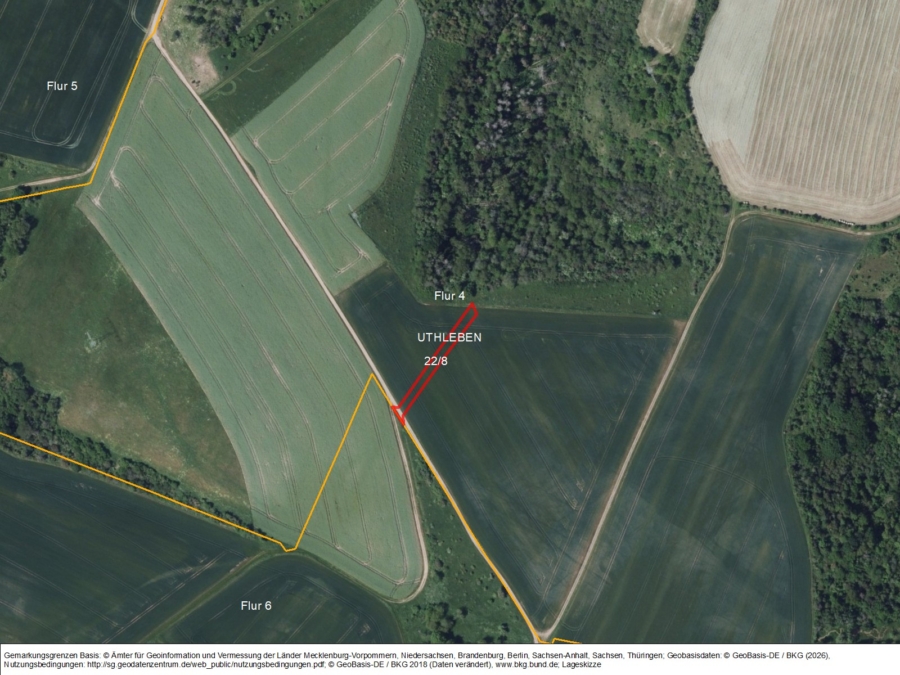 Flächen um Uthleben - Bild