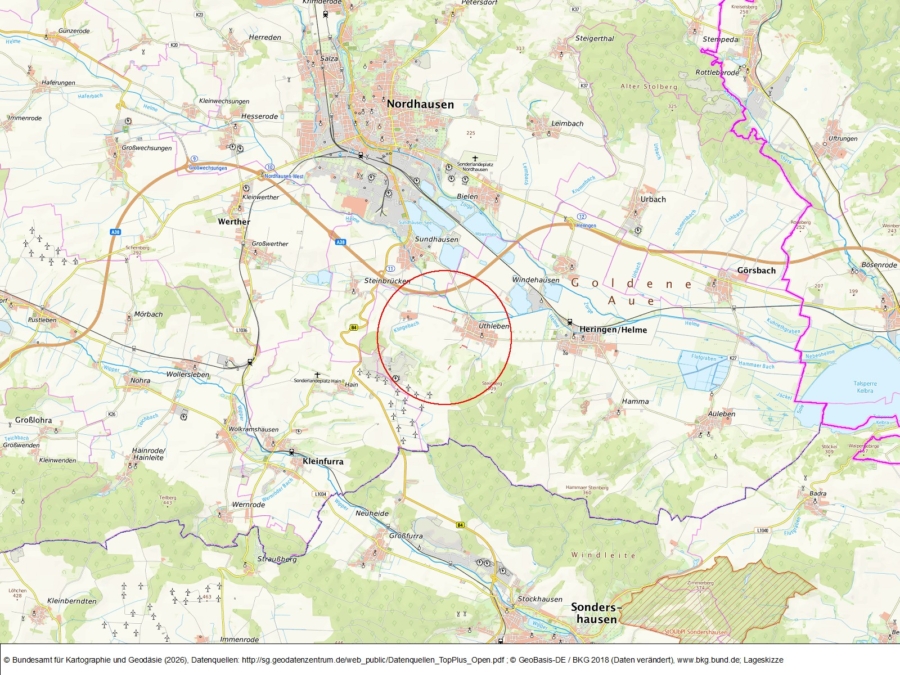 Flächen um Uthleben - Bild