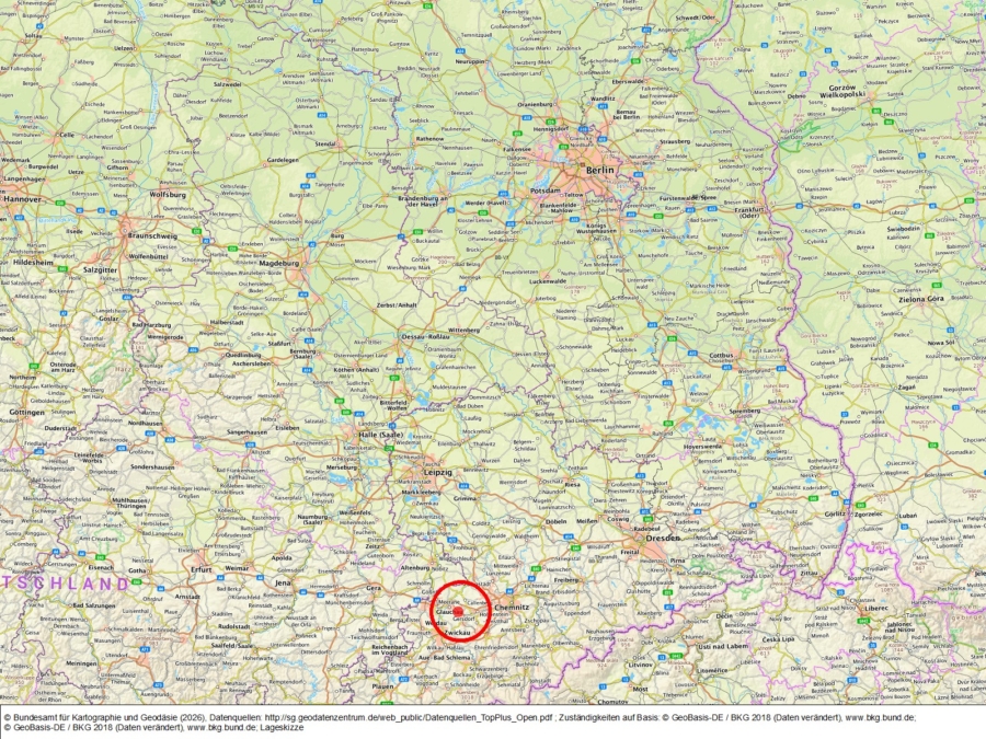 Grünland beim Ortsteil Niederlungwitz (Stadt Glauchau) - Bild