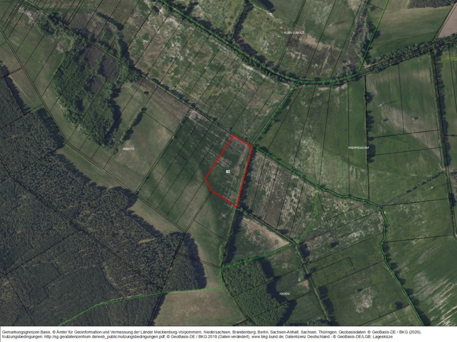 Landwirtschaftsfläche östlich von Niewitz am Kadener Kümpan - Bild