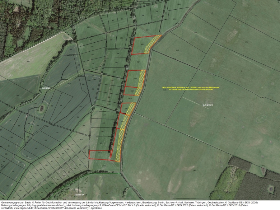 Flächen in 18273 Suckow - Bild
