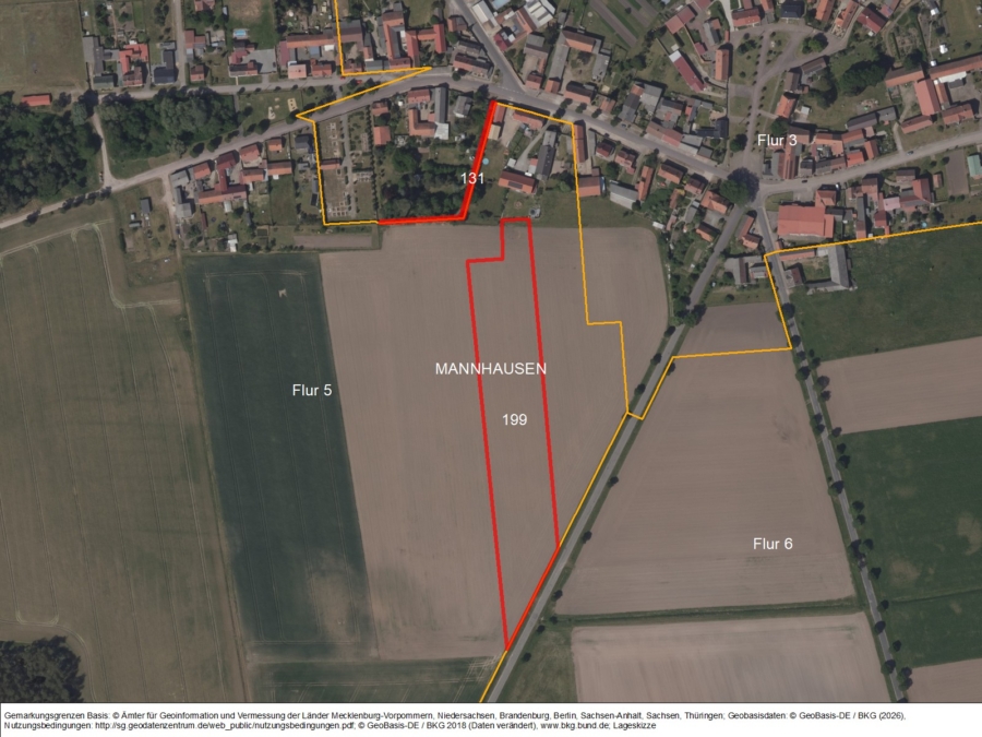 Acker bei Mannhausen - Bild