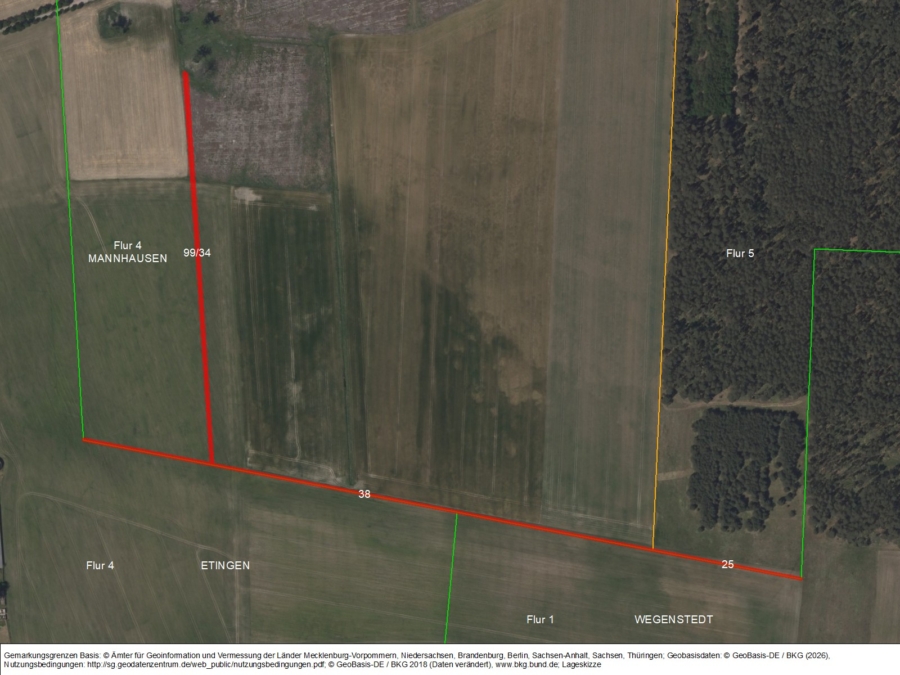 Acker bei Mannhausen - Bild