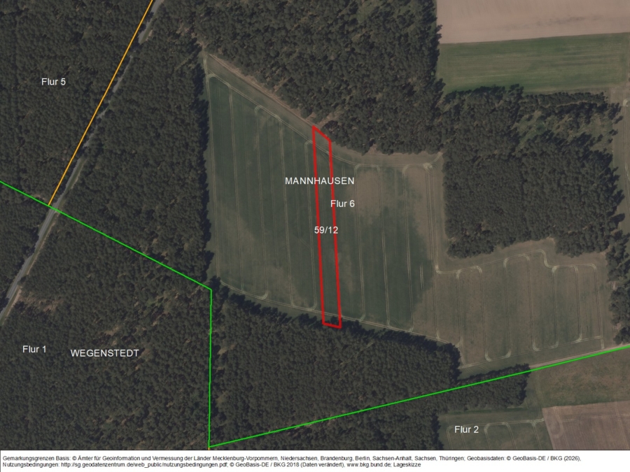 Acker bei Mannhausen - Bild