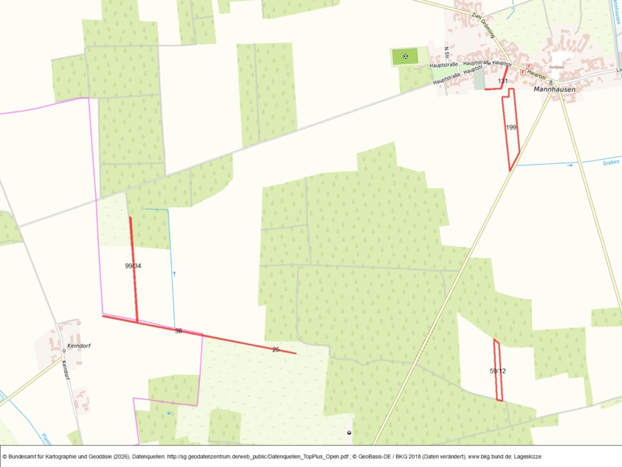 Acker bei Mannhausen - Bild