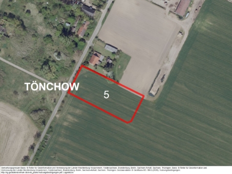 Ackerstück in Tönchow II, Mecklenburg-Vorpommern, Ludwigslust-Parchim