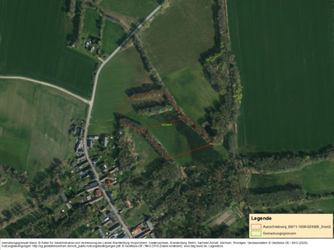 Acker- und Grünland in Werben, Brandenburg, Spree-Neiße